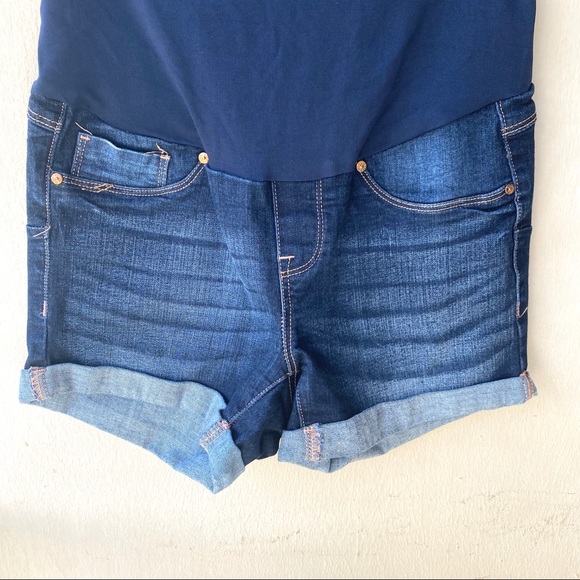 Maternity Denim Shorts - Picture 2 of 5